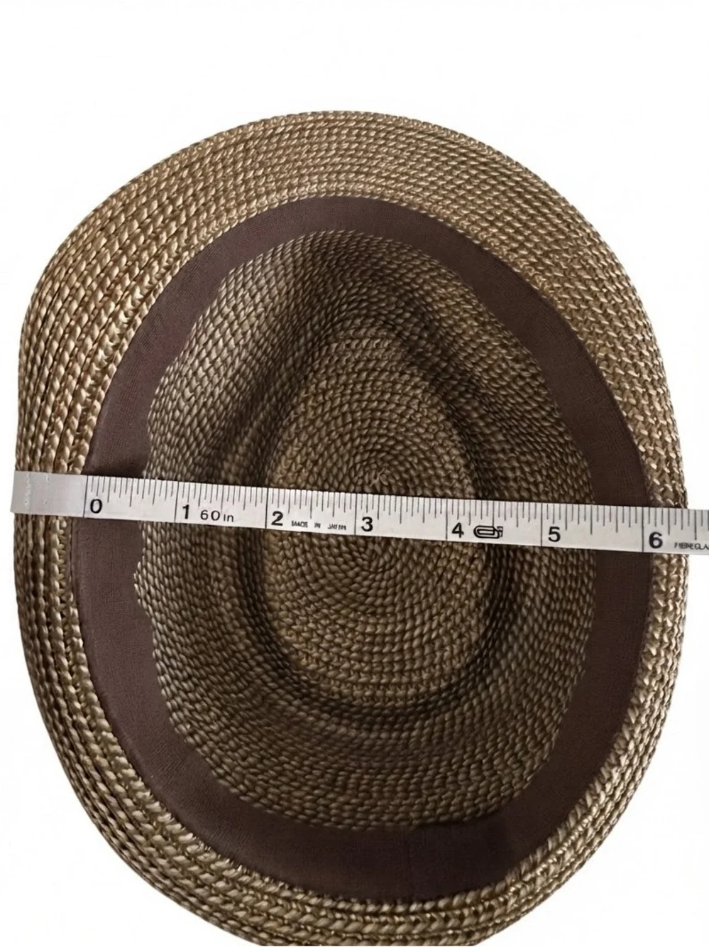 Men's Straw Fedora Hat Brown Black Band Trilby Summer Beach Sun Hat